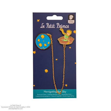 Marque-page chaînette naviguer dans le ciel - le petit prince Or 3 - vertbaudet enfant 