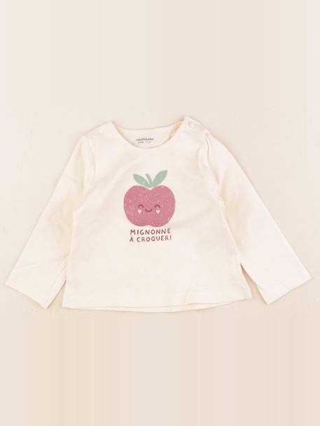 Tee-shirt - 9 mois Beige 1 - vertbaudet enfant 
