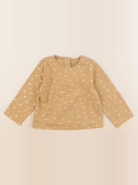 Tee-shirt - 12 mois Marron 1 - vertbaudet enfant 