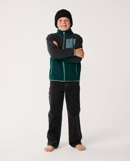 Sweat raw energy block sweat enfant Blue green 4 - vertbaudet enfant 