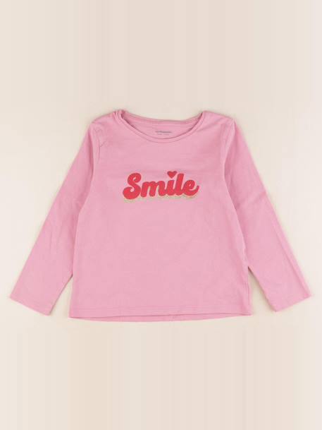 Tee-shirt - 5 ans Rose 1 - vertbaudet enfant 