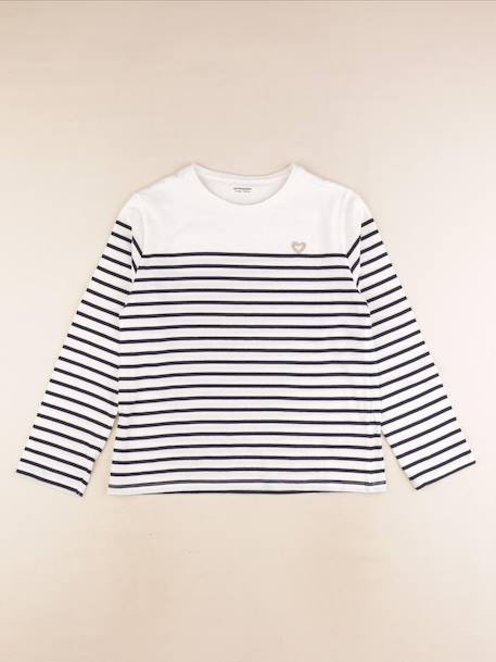 Tee-shirt - 12 ans Blanc, bleu 1 - vertbaudet enfant 