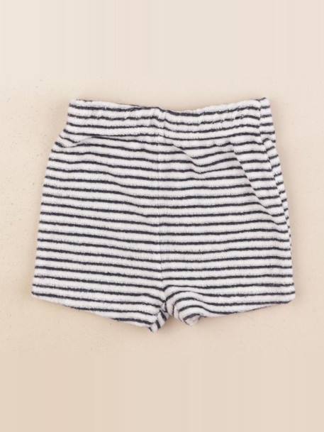 Short - 3 mois Blanc, bleu 1 - vertbaudet enfant 