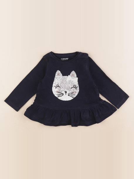 Tee-shirt - 6 mois Bleu 1 - vertbaudet enfant 