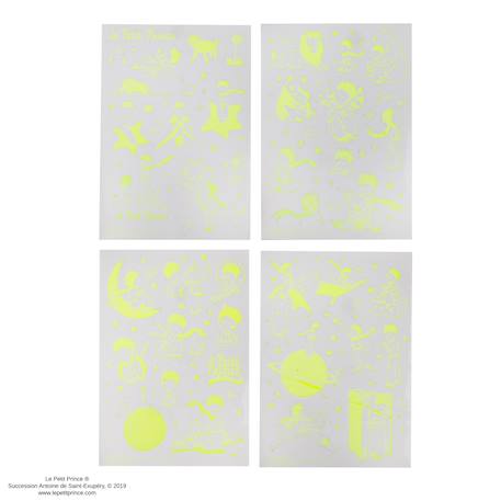 Autocollants phosphorescent le petit prince - le petit prince Vert 2 - vertbaudet enfant 