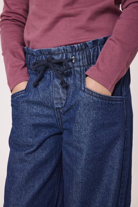 Pantalon 100% coton fille Denim bleu 3 - vertbaudet enfant 