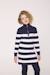 Robe manches longues fille Fond indigo raye blanc casse 2 - vertbaudet enfant 