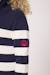 Robe manches longues fille Fond indigo raye blanc casse 4 - vertbaudet enfant 