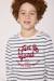 Mariniere manches longues 100% coton garçon Fond blanc casse raye indigo 2 - vertbaudet enfant 