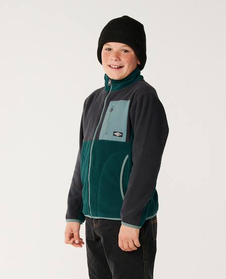 Sweat raw energy block sweat enfant Blue green 2 - vertbaudet enfant 