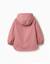 Parka en caoutchouc rembourrée avec capuche et imprimé floral Rose 3 - vertbaudet enfant 