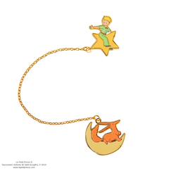 -Marque-page chaînette le renard et le prince - le petit prince
