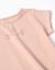 T-shirt en coton avec imprimé et ourlet à volants Blanc+Bleu foncé+Rose clair 9 - vertbaudet enfant 