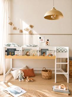 Chambre et rangement-Chambre-Lit bébé, lit enfant-Lit mezzanine-Lit enfant évolutif avec rangements WAVY 90x190cm