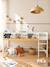 Lit enfant évolutif avec rangements WAVY 90x190cm blanc 1 - vertbaudet enfant 