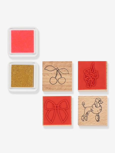 Coffret de loisir créatif blanc+rose 14 - vertbaudet enfant 