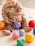 Lot de 8 balles sensorielles jaune+multicolore 2 - vertbaudet enfant 