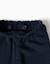 Pantalon paperbag en molleton avec nœud décoratif Bleu foncé 3 - vertbaudet enfant 