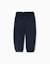 Pantalon paperbag en molleton avec nœud décoratif Bleu foncé 2 - vertbaudet enfant 