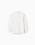 Polo à manches longues en coton Blanc+Bleu foncé+Vert foncé 3 - vertbaudet enfant 