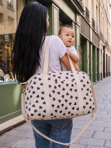 Sac à langer CATALINA 48 h beige imprimé+ficelle+kaki 10 - vertbaudet enfant 
