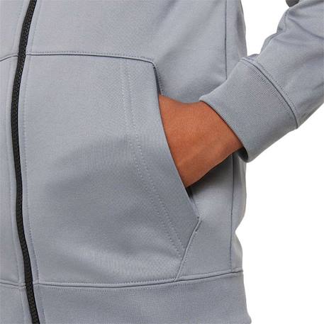 Veste de survêtement garçon Gris chiné+Noir foncé 5 - vertbaudet enfant 