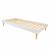 Lit enfant avec pieds bois massif darla Blanc+Bois 3 - vertbaudet enfant 