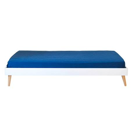Lit enfant avec pieds bois massif darla Blanc+Bois 5 - vertbaudet enfant 
