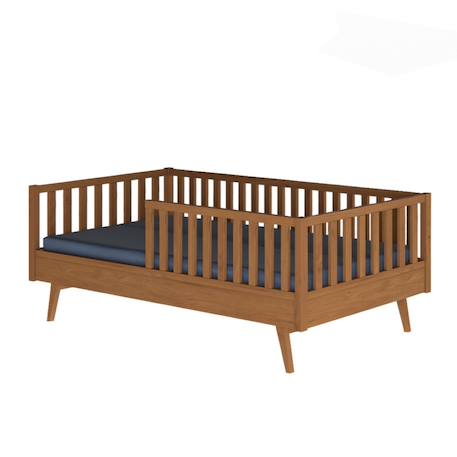 Lit enfant montessori bois massif romeo Blanc+Bois+Noisette 15 - vertbaudet enfant 