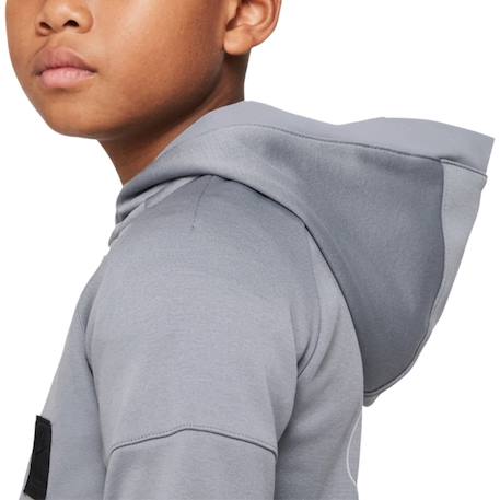Veste de survêtement garçon Gris chiné+Noir foncé 4 - vertbaudet enfant 