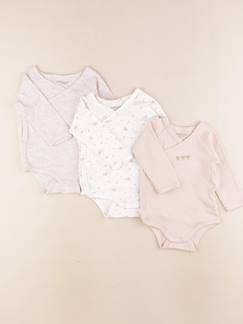 Seconde main-Fille-Lot de 3 bodies en coton - 6 mois