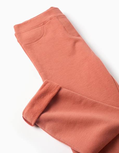 Jeggings à coupe skinny en coton peigné Bleu foncé+Marron 8 - vertbaudet enfant 