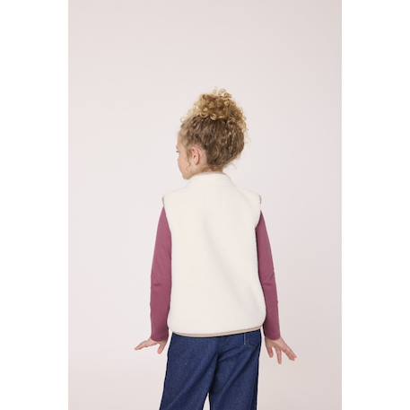 Veste sans manches fille Blanc casse 5 - vertbaudet enfant 