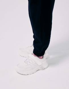 Chaussures-Baskets bi-matière à semelle épaisse et doublure en maille