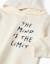 Sweat en coton peigné à capuche avec imprimé Blanc+Jaune+Marron 4 - vertbaudet enfant 