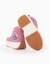 Baskets montantes matelassées avec imprimé stitch Rose foncé 4 - vertbaudet enfant 