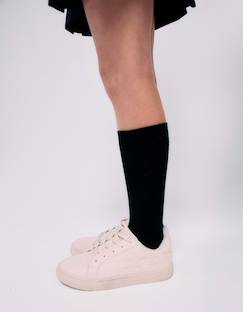 Chaussures-Baskets avec nœuds en relief et lacets élastiques