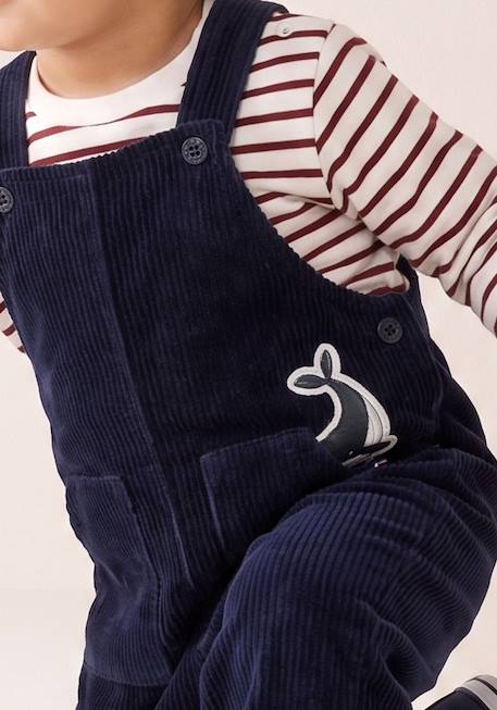 Ensemble salopette + haut bébé garçon Indigo 2 - vertbaudet enfant 