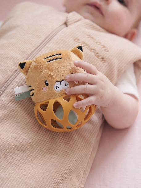 Hochet balle en silicone TANZANIE jaune 1 - vertbaudet enfant 