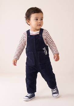 -Ensemble salopette + haut bébé garçon