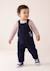Ensemble salopette + haut bébé garçon Indigo 1 - vertbaudet enfant 