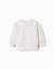 Sweat avec imprimé floral en relief Blanc+Rose 3 - vertbaudet enfant 