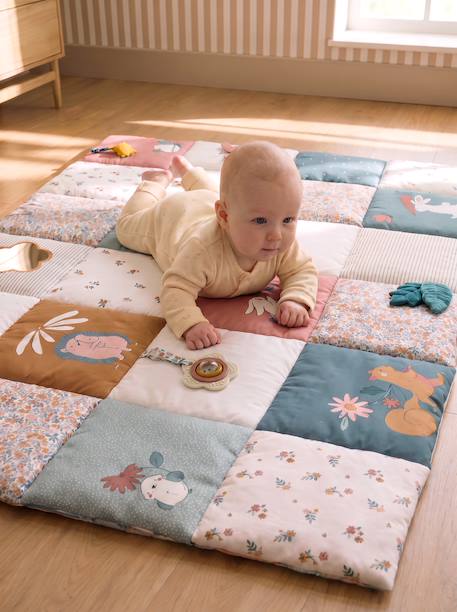 Grand tapis d'éveil Rétro Flower 3 - vertbaudet enfant 