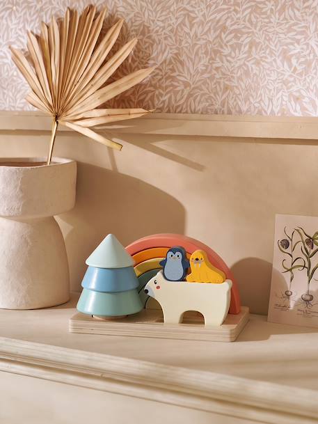 Trio jouets d'éveil en bois FSC® bois 1 - vertbaudet enfant 