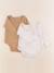 Lot de 2 bodies en coton - 9 mois Beige, marron 1 - vertbaudet enfant 