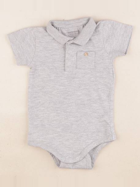 Body à col - 6 mois Gris 1 - vertbaudet enfant 
