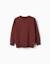 Pull en maille avec extrémités côtelées Bleu foncé+Marron 6 - vertbaudet enfant 