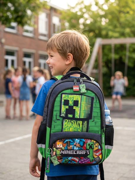 Sac à dos minecraft école 8l avec porte-bouteille - vertbaudet enfant Garçon-Accessoires-Sac à dos minecraft école 8l avec porte-bouteille