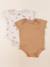 Lot de 2 bodies en coton - 24 mois Beige, marron 1 - vertbaudet enfant 