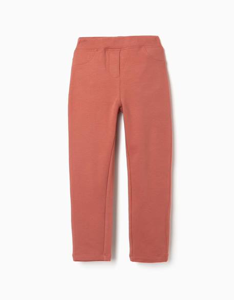 Fille-Legging-Jeggings à coupe skinny en coton peigné